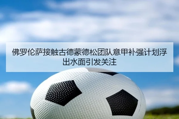 佛罗伦萨接触古德蒙德松团队意甲补强计划浮出水面引发关注
